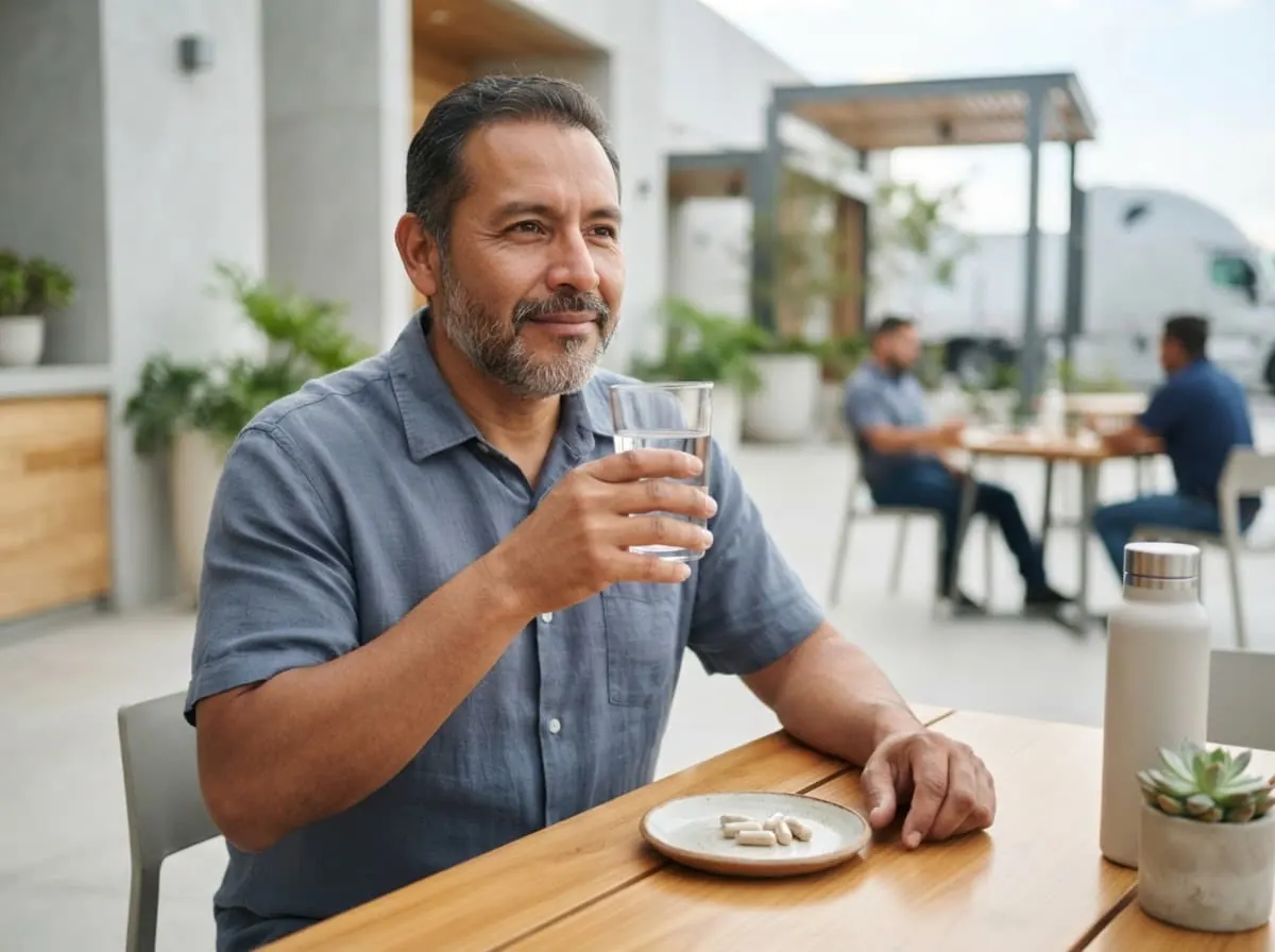 Profesional mexicano equilibrando trabajo y bienestar
